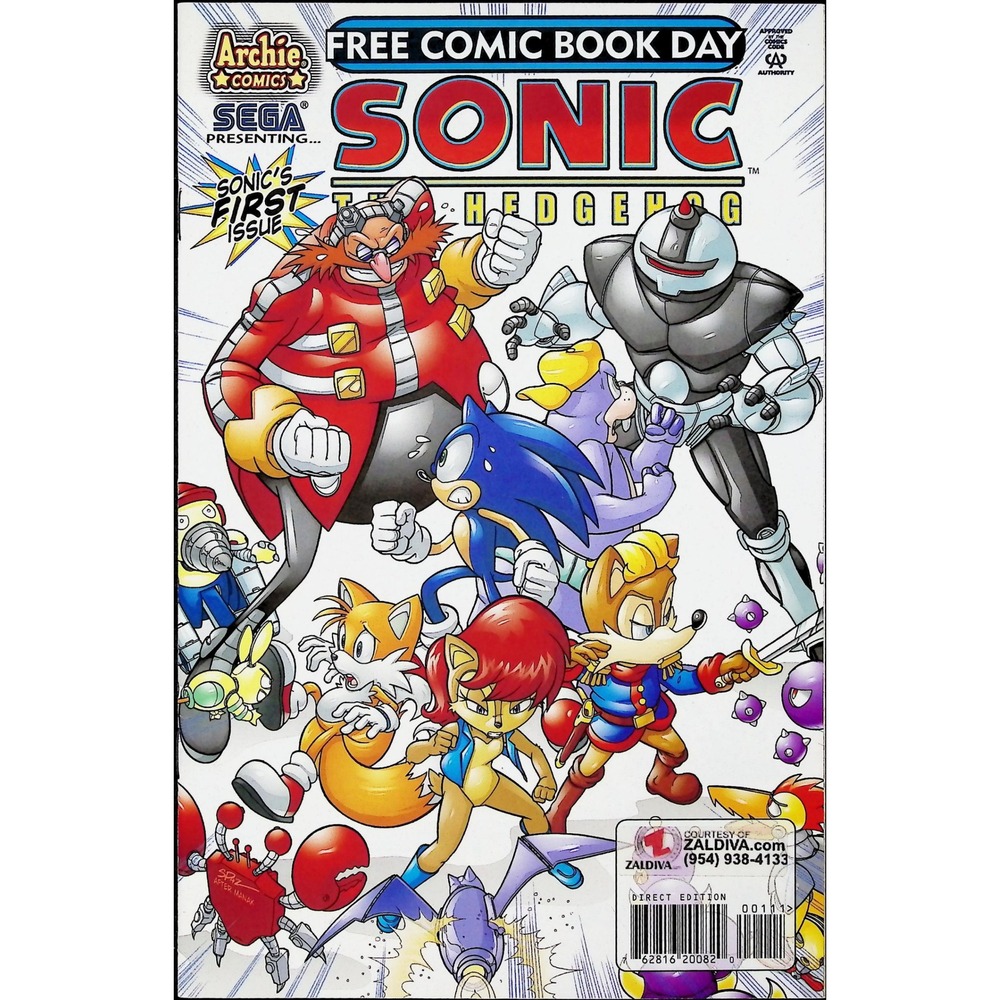 Sonic The Hedgehog FCBD #1 Free Comic Book Day Archie Comic Book